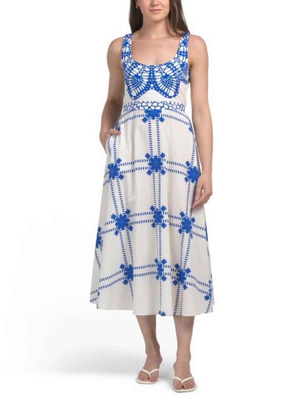 MAGARI Made In Italy Sleeveless Belted Maxi Dress